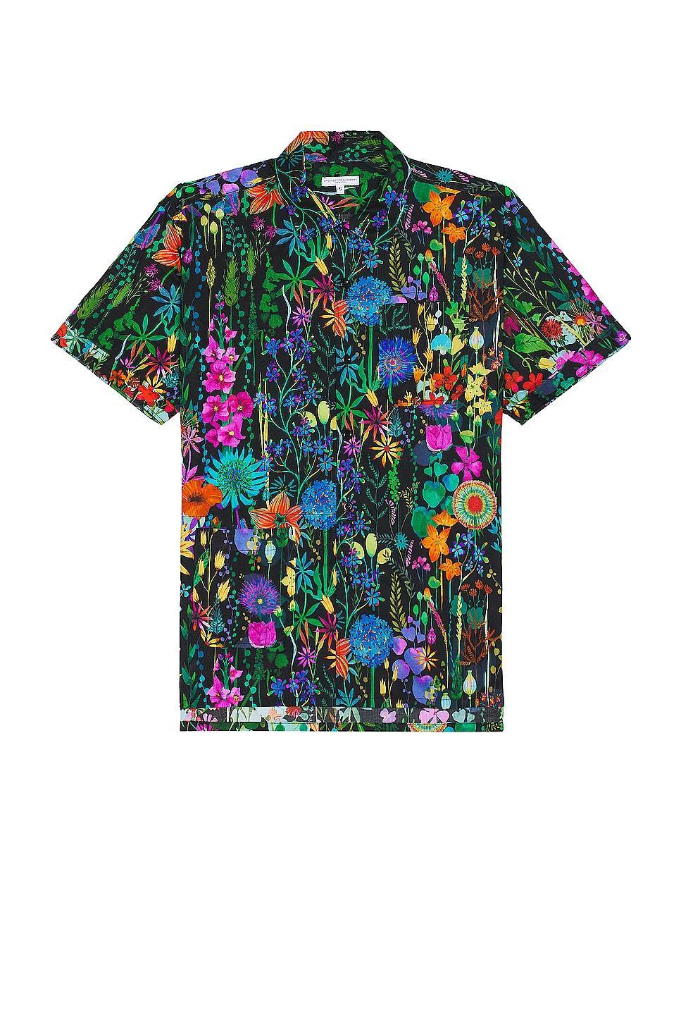 Engineered Garments Camp Shirt Orange,Teal. (also in M). Product Image