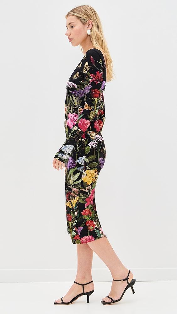 alice + olivia Delora Scoop Neck Midi Dress | Shopbop Product Image