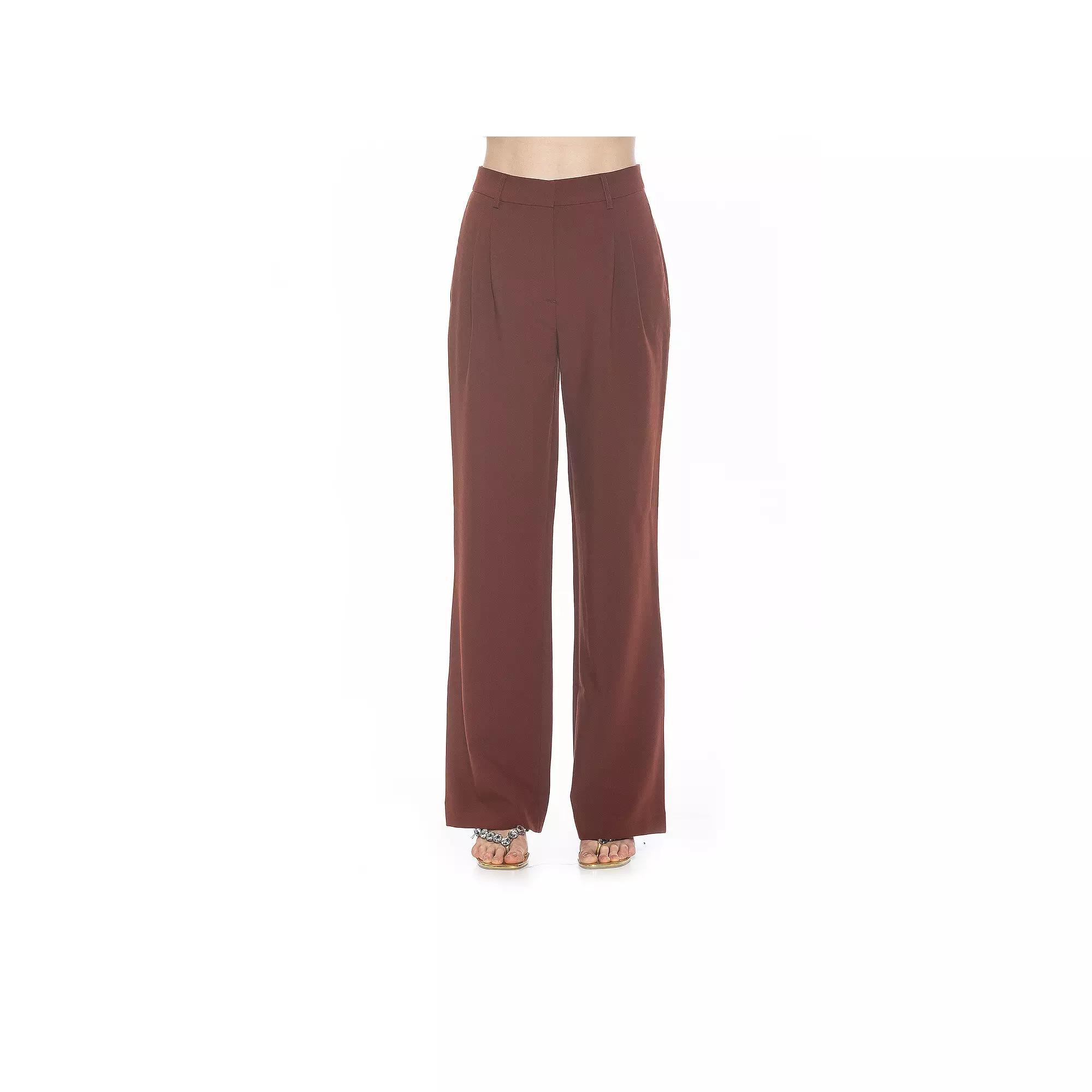 Women's ALEXIA ADMOR Ellie Wide Leg Pleated Pants, Size: 4, Halogen Blue Product Image