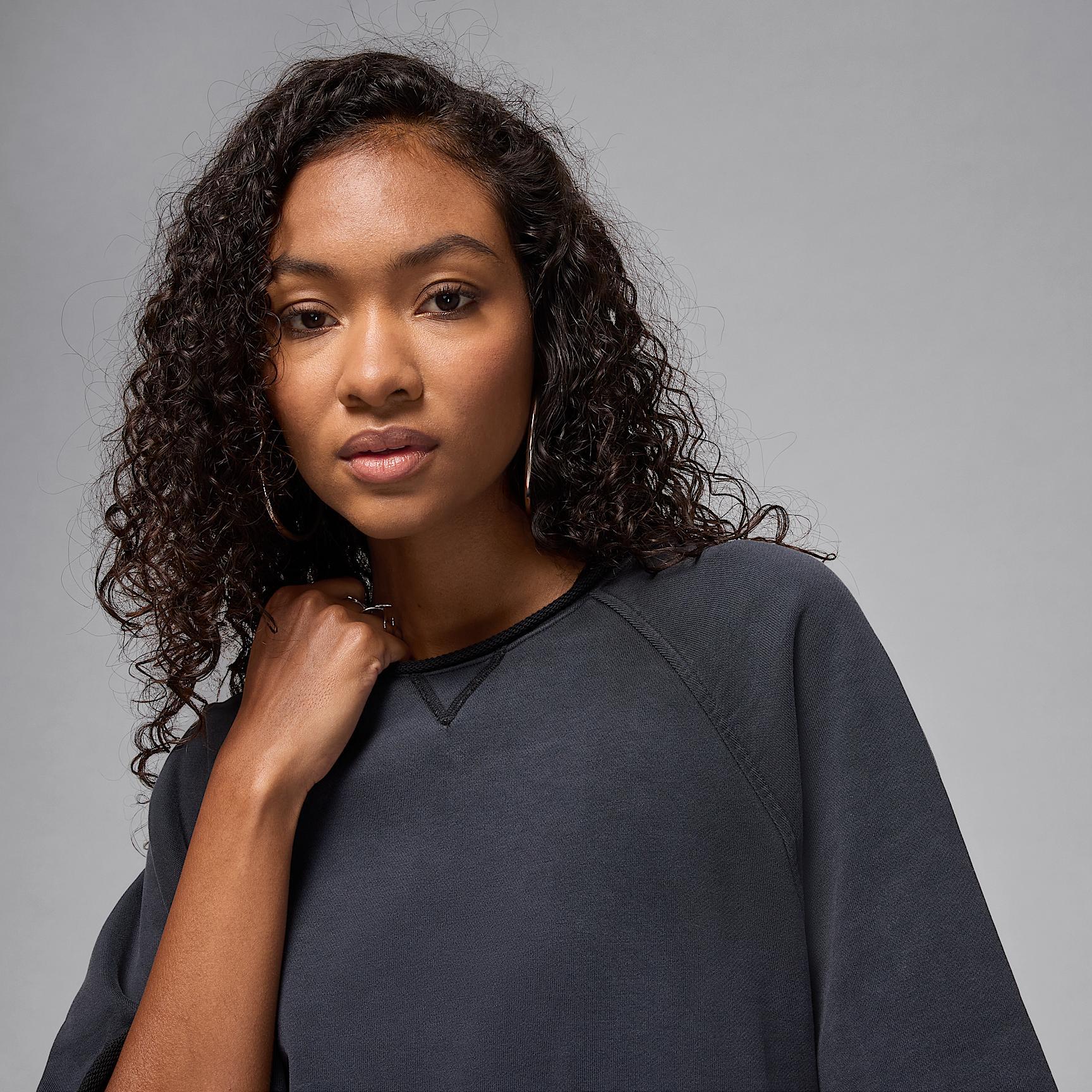Women's Jordan Flight Fleece Oversized Short-Sleeve French Terry Top Product Image
