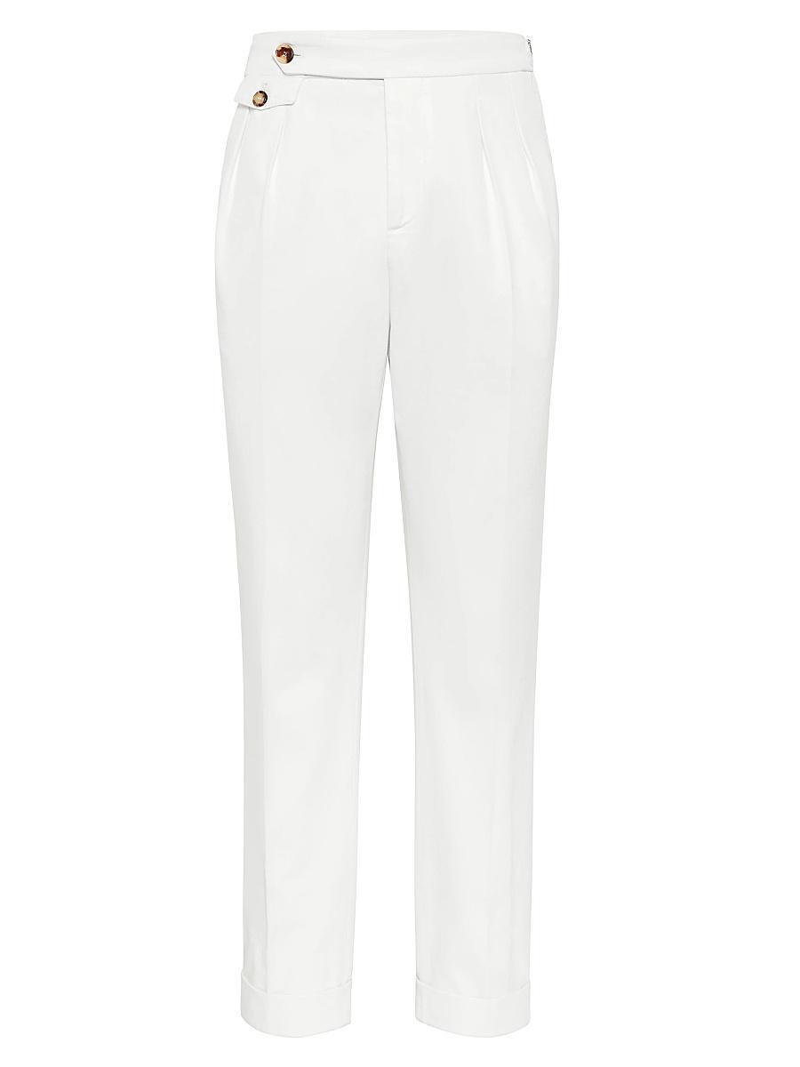 Mens Garment Dyed Tailor Fit Trousers Product Image