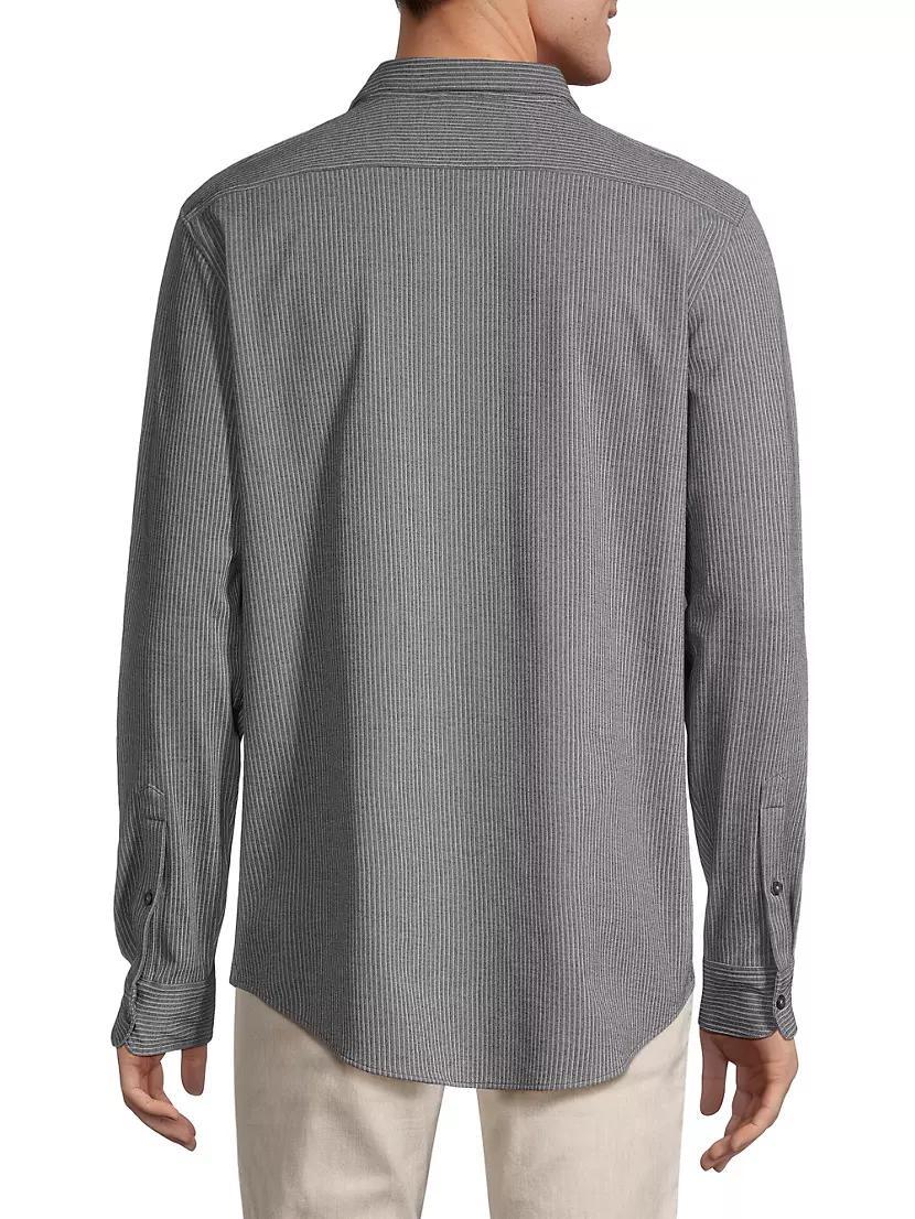 Cotton-Blend Slim-Fit Shirt Product Image