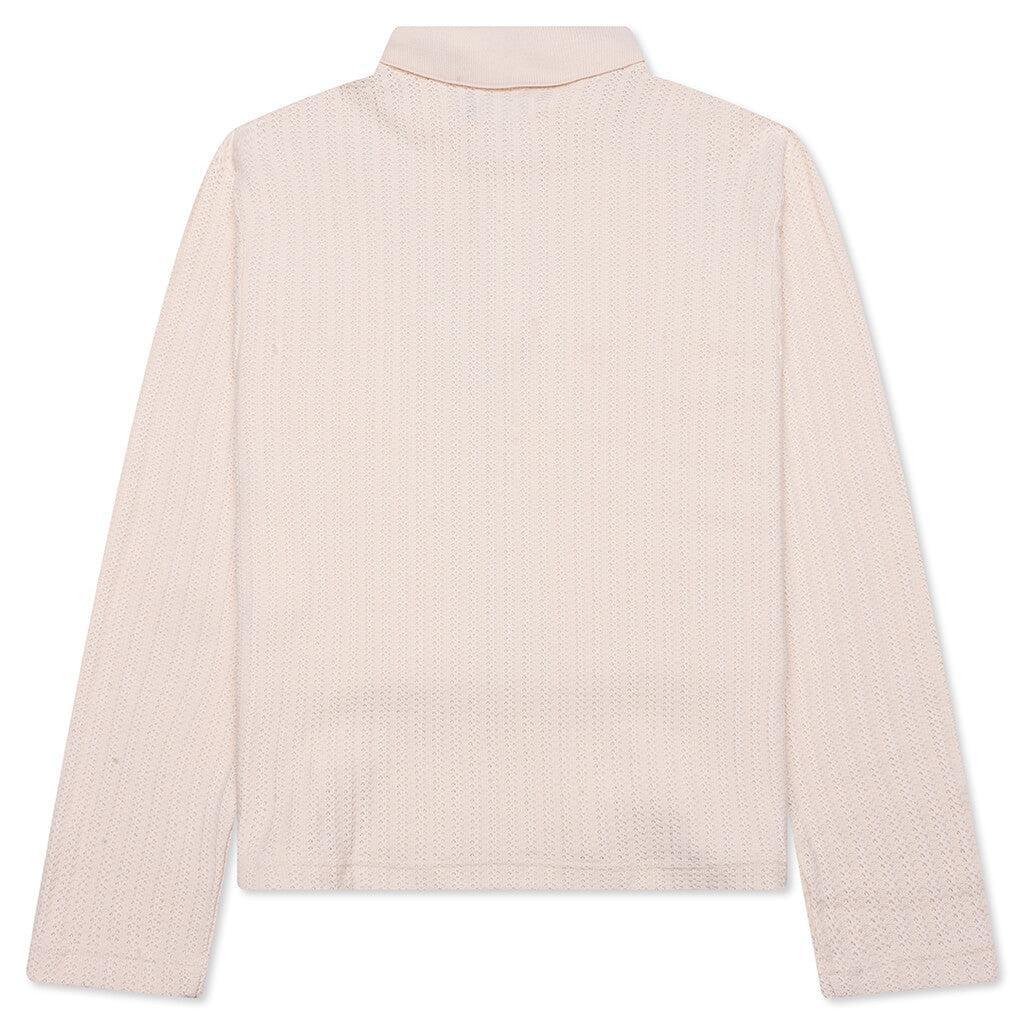 Long Sleeve Knit Polo - Bone Male Product Image