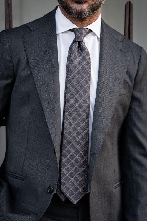 Elizabetta Conero - Extra Long Silk Jacquard Tie for Men in Sage Green at Nordstrom Product Image