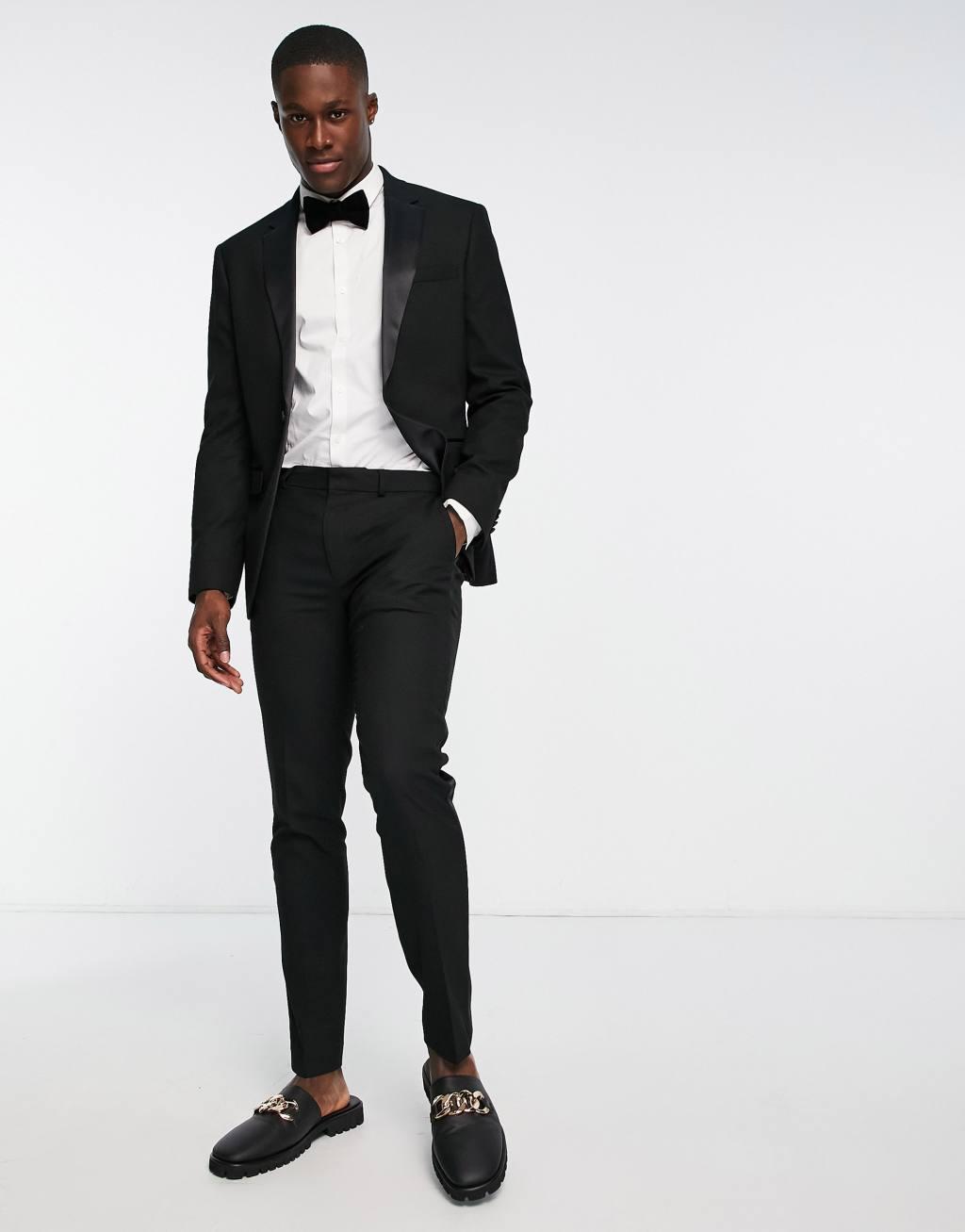 Topman skinny tux suit jacket Product Image