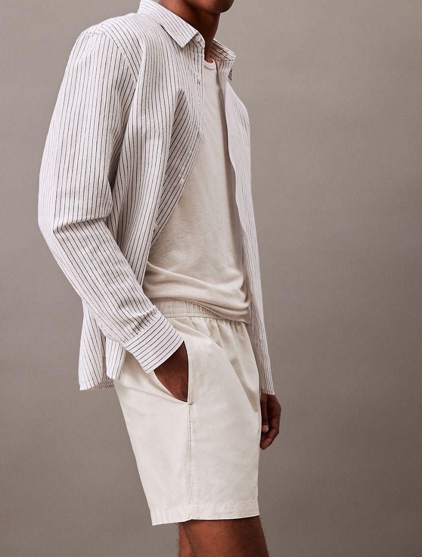 Linen Blend Pull-On Shorts Product Image