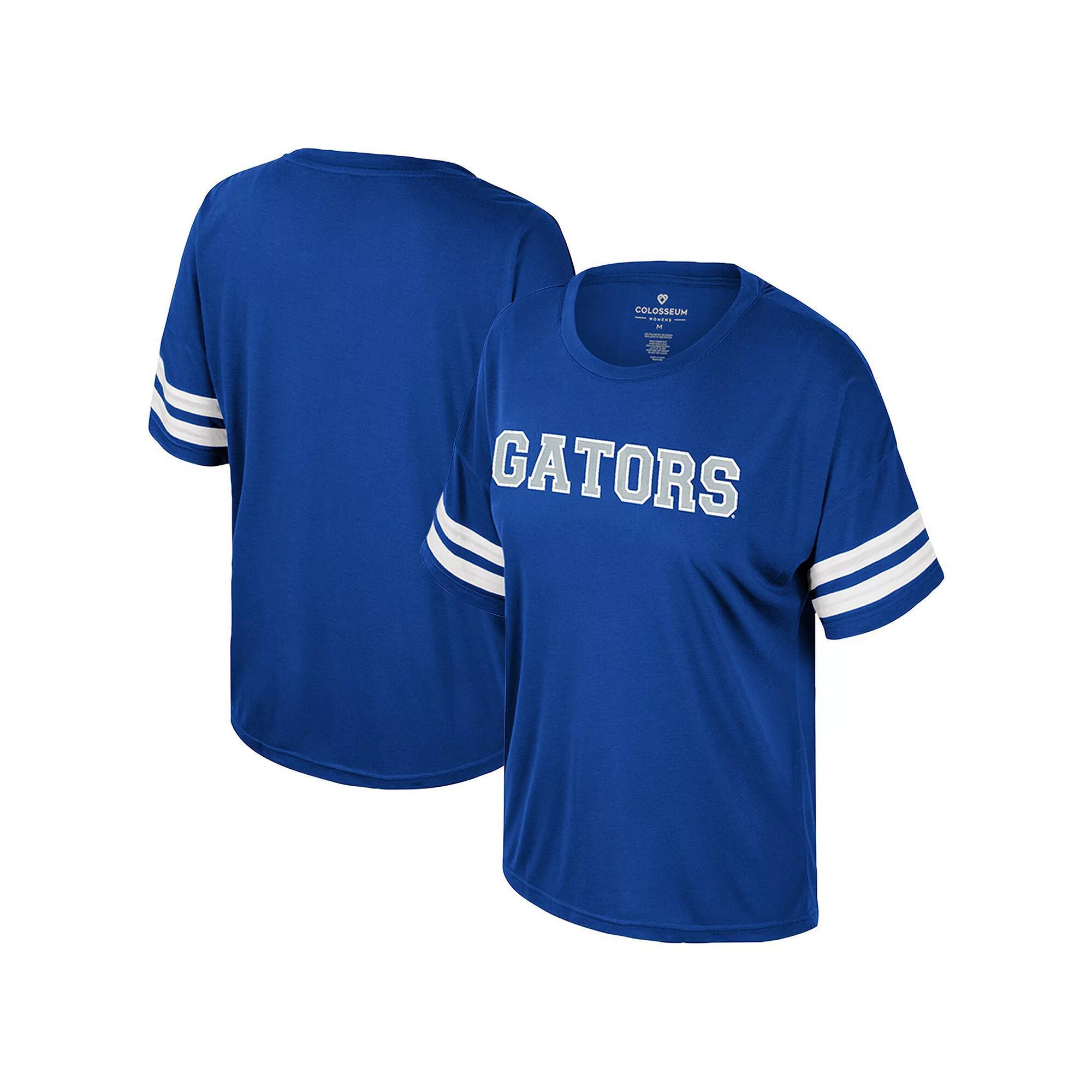 Women's Colosseum  Royal Florida Gators Treasure Oversized Sequin T-Shirt, Size: Medium, Blue Product Image