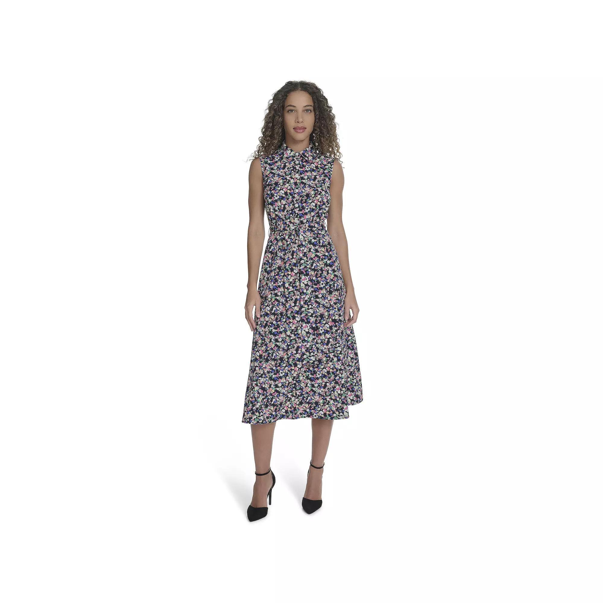 Women's Harper Rose Sleeveless Collared Shirt Dress, Size: 16, Multi Ditsy Product Image