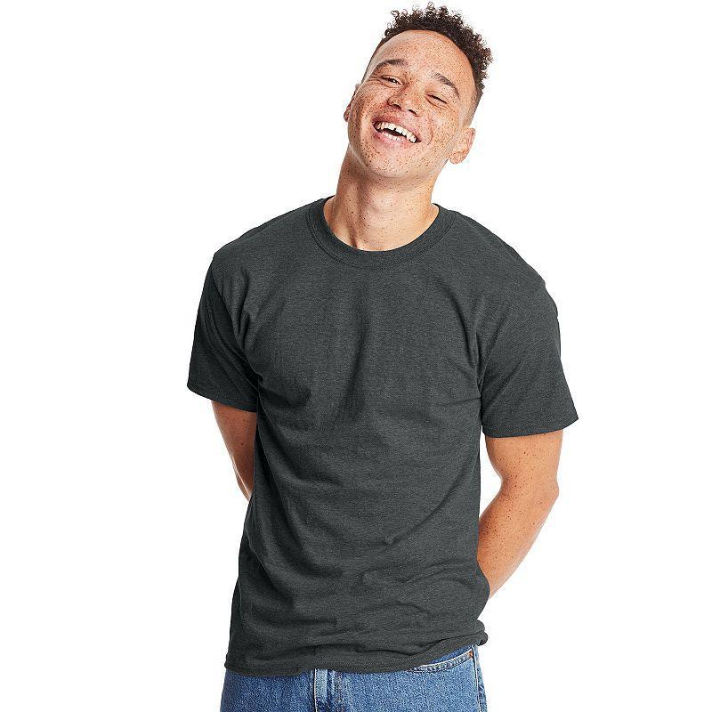 Big & Tall Hanes® Beefy-T Heavyweight Cotton Tee, Men's, Size: 3XL, Deep Red Product Image