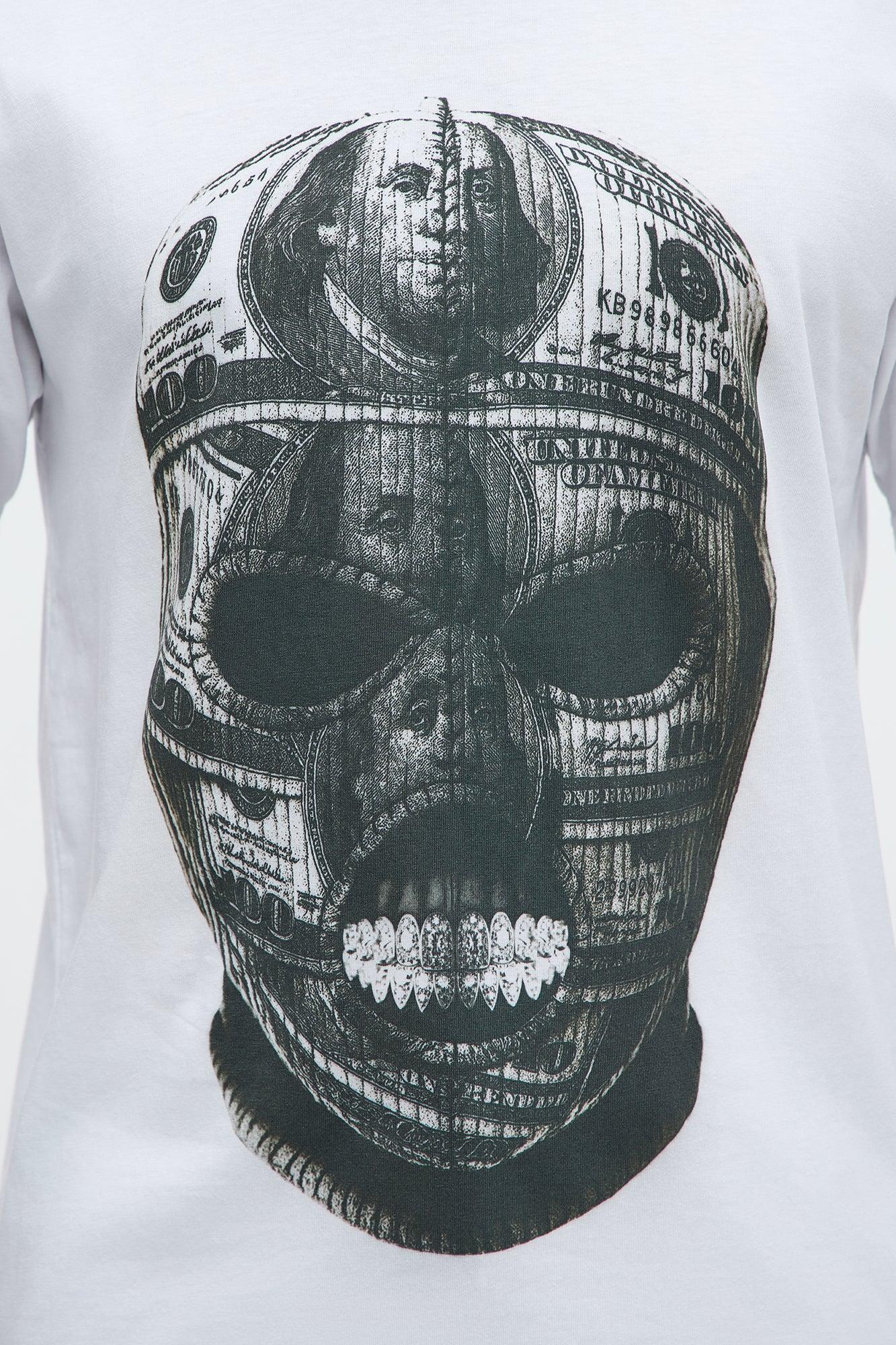 Money Mask Short Sleeve Tee - White Male Product Image