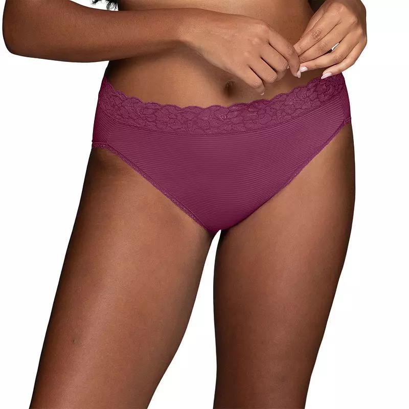 Womens Vanity Fair Lingerie Flattering Lace Hi-Cut Panty 13280 Product Image
