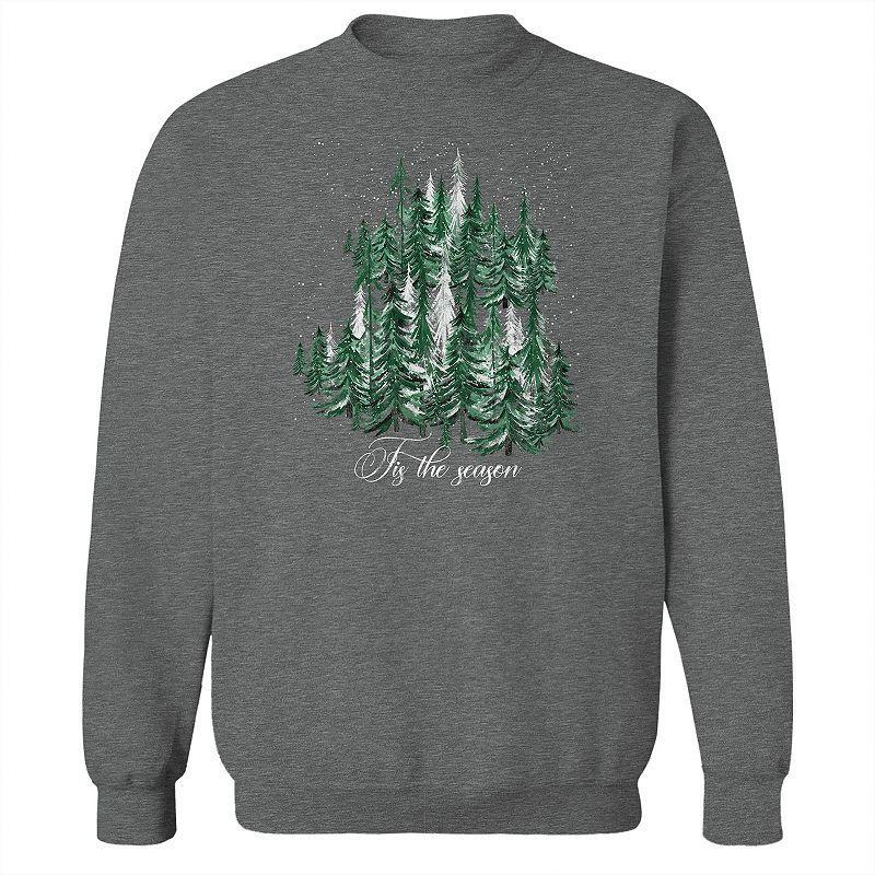 Men's Tis The Season Graphic Fleece Sweatshirt, Women's, Size: Small, Grey Heather Product Image
