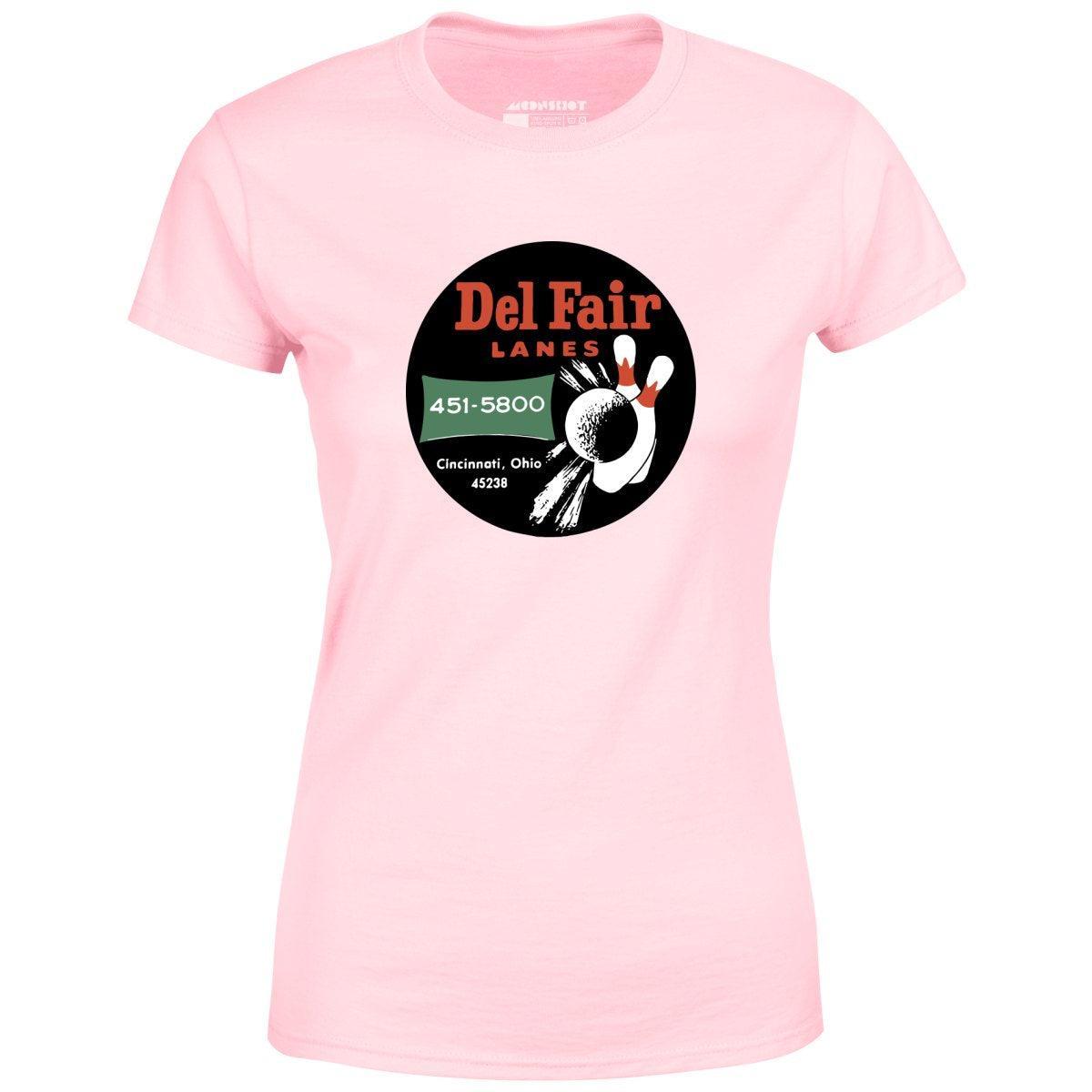Del Fair Lanes - Cincinnati, OH - Vintage Bowling Alley - Women's T-Shirt Female Product Image