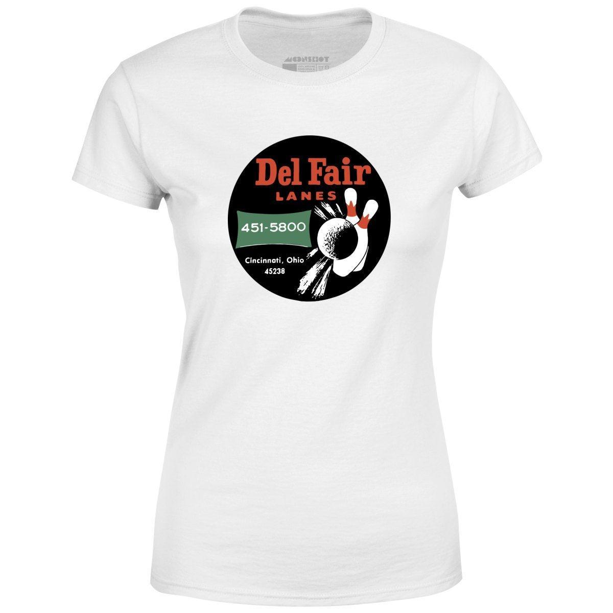 Del Fair Lanes - Cincinnati, OH - Vintage Bowling Alley - Women's T-Shirt Female Product Image