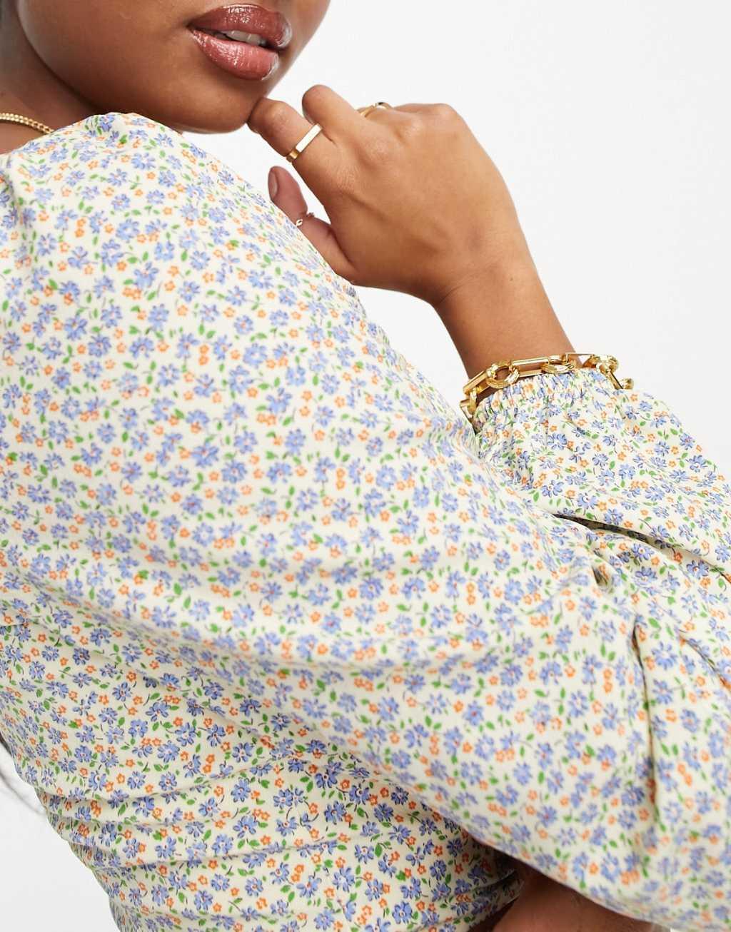 Glamorous Petite square neck fitted blouse Product Image