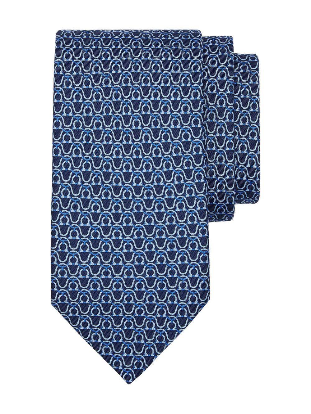 Gancini-print silk tie Product Image