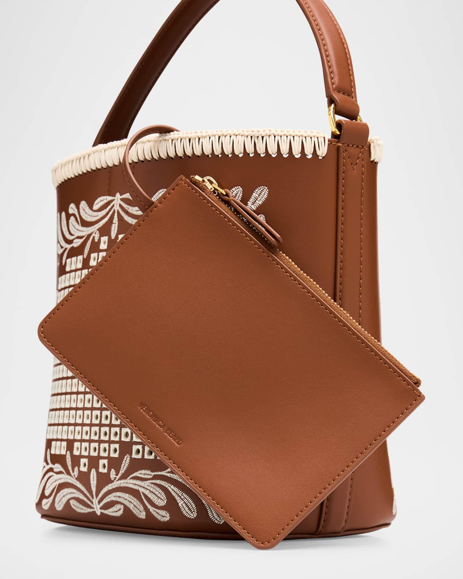Small Eyelet Feed Shoulder Bag in Leather Product Image