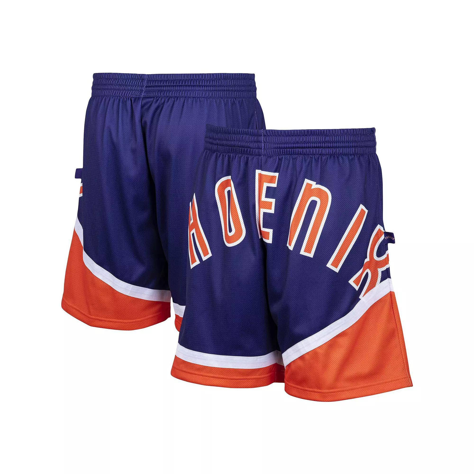 Mens Mitchell & Ness Purple Phoenix Suns Hardwood Classics Big Face 2.0 Shorts Product Image