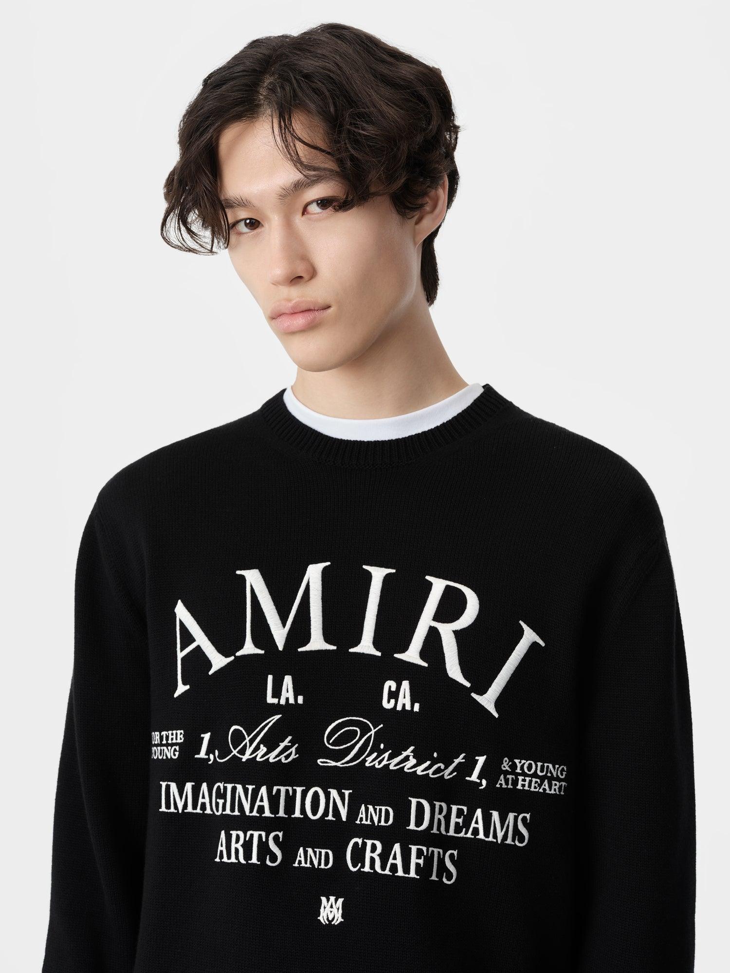 AMIRI ARTS DISTRICT CREW - Black Male Product Image