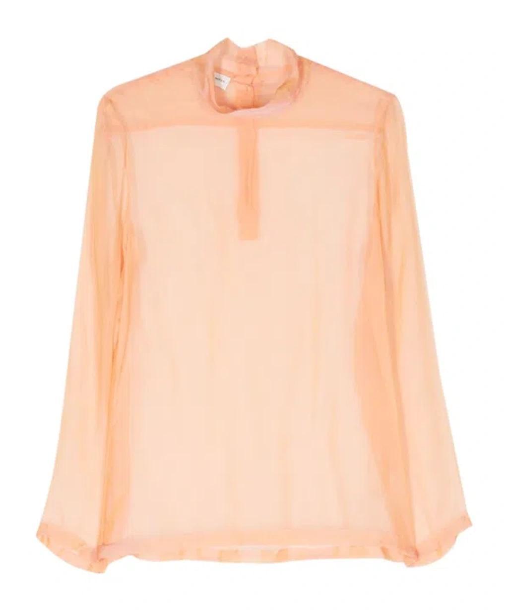 DRIES VAN NOTEN Long-sleeved Shirt In Nude Product Image