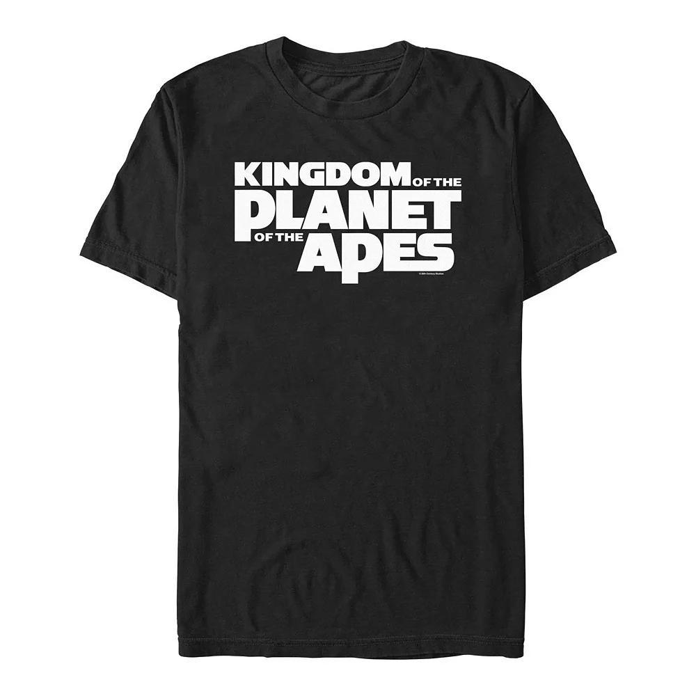 Men's Kingdom Of The Planet Of The Apes Title Graphic Tee, Size: Medium, Black Product Image