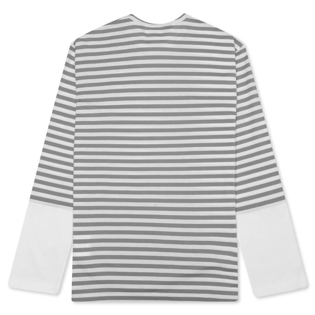 Stripe White T-Shirt - Purple Male Product Image