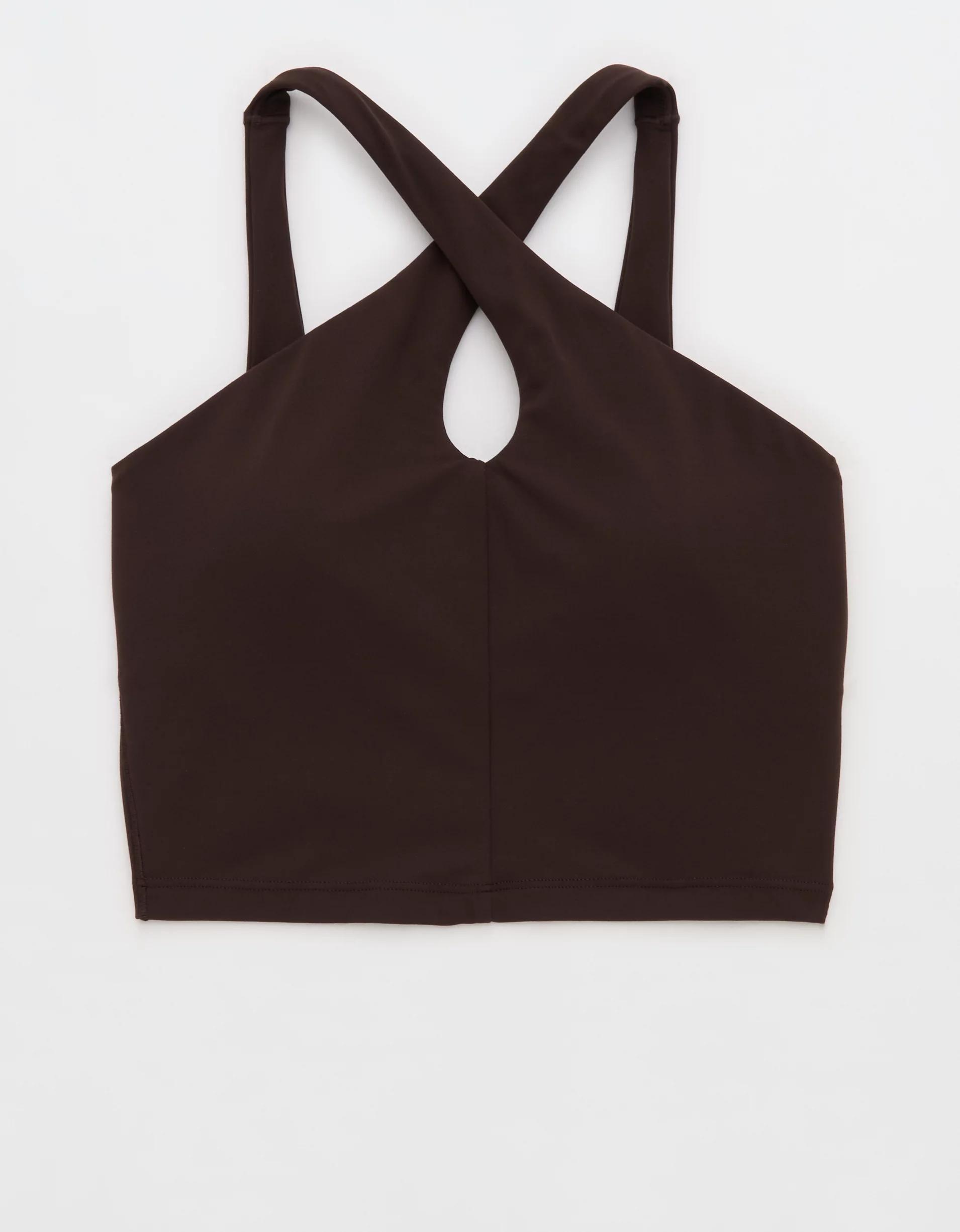 OFFLINE By Aerie Real Me XTRA Criss Cross High Neck Sports Bra Product Image