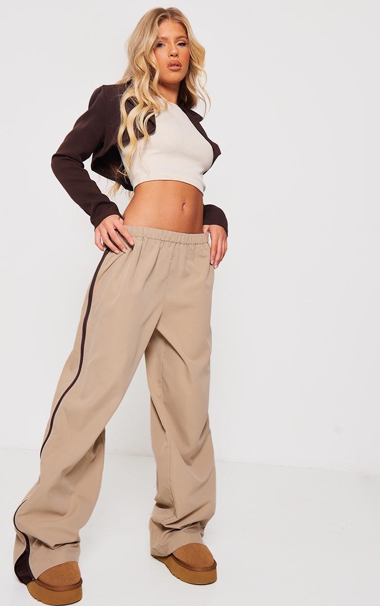Black Textured Tailored Cropped Jacket Product Image