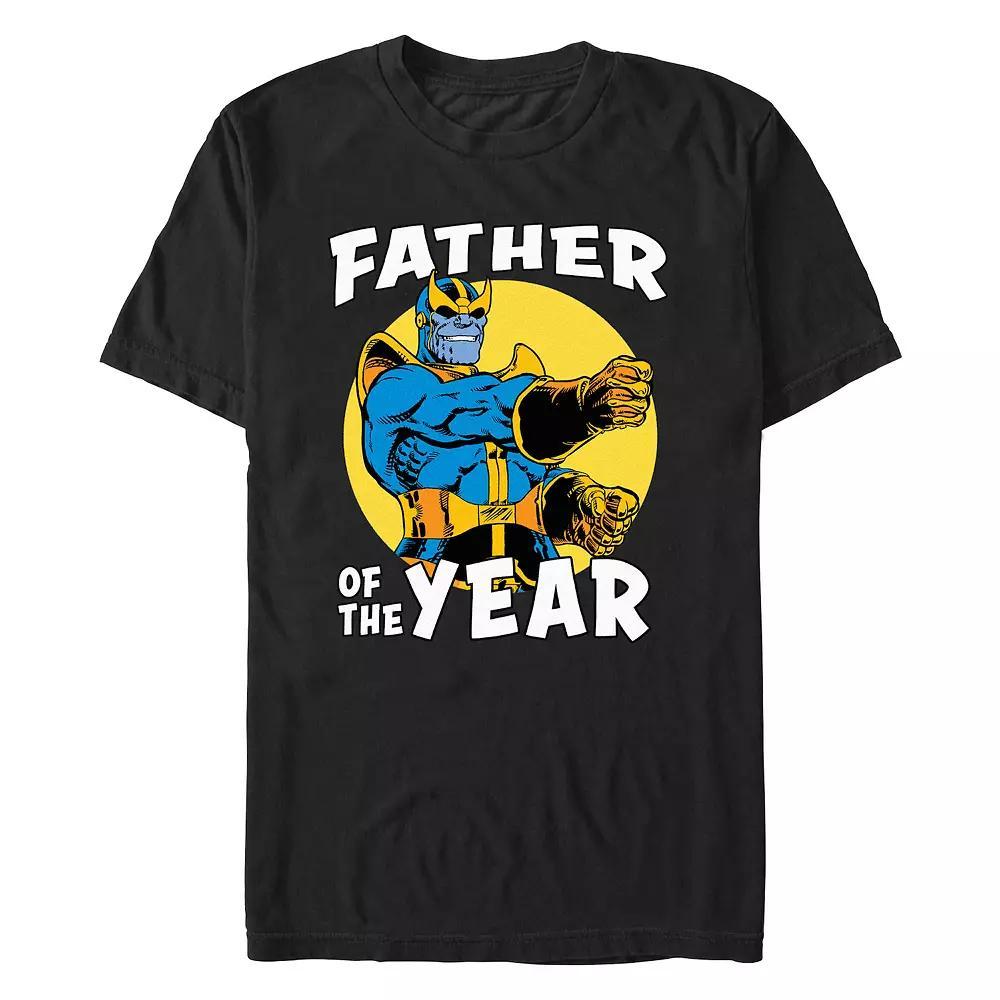 Men's Marvel Thanos Father Of The Year Graphic Tee, Size: Medium, Black Product Image