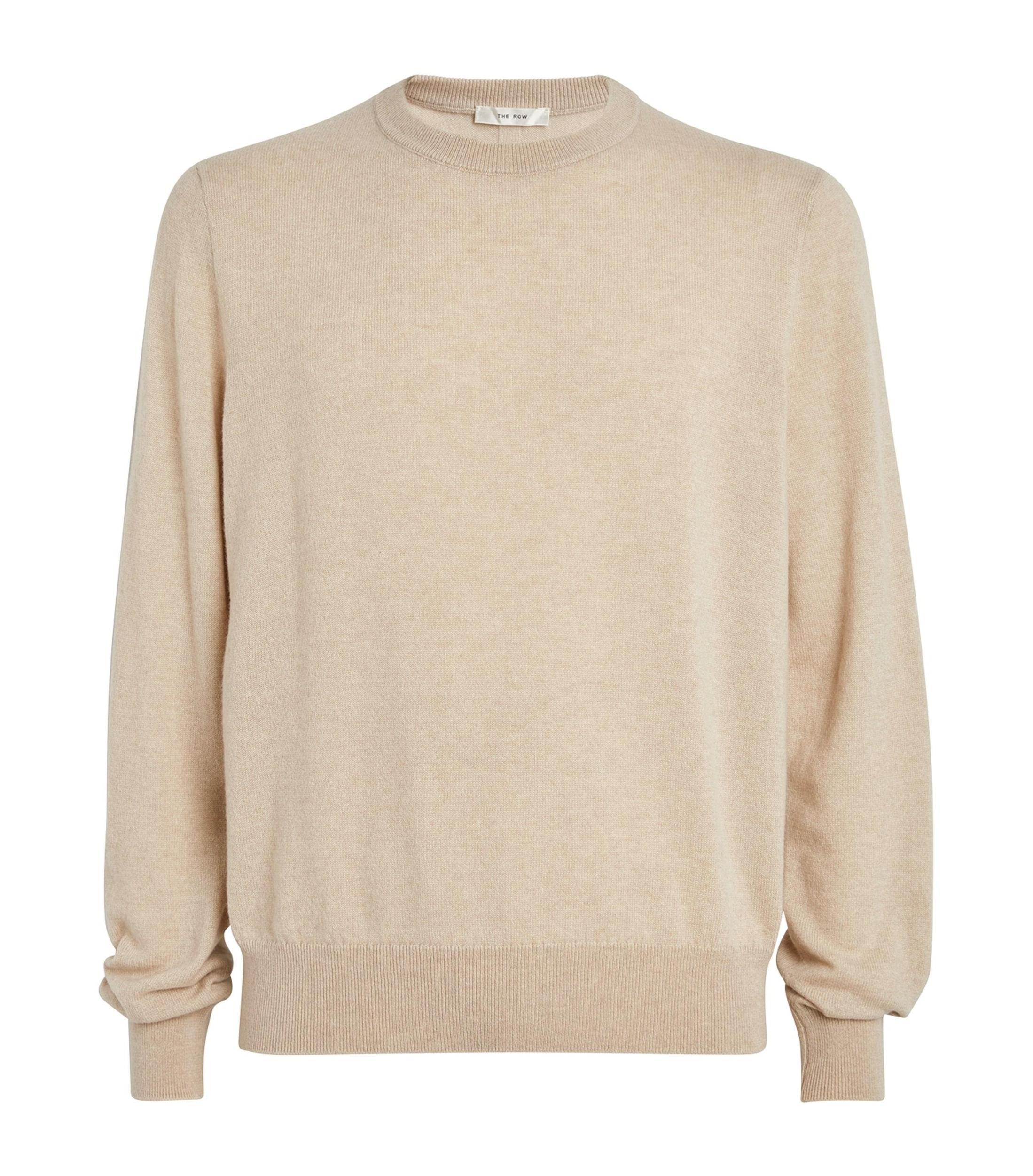 THE ROW Beige Benji Sweater In Lim Limestone Product Image