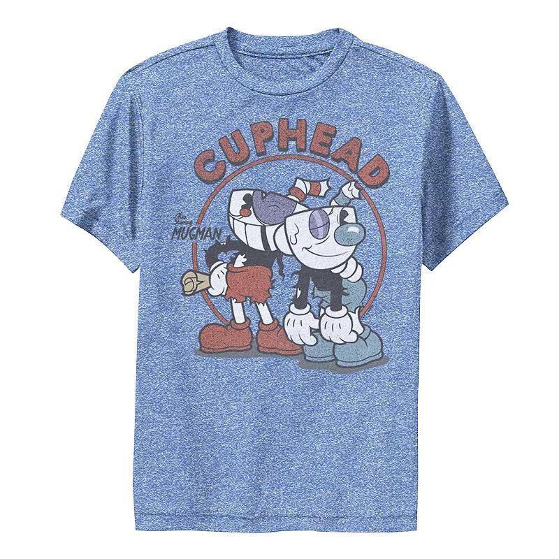 Boys 8-20 Cuphead and Mugman Rough and Ready Tee, Boy's, Size: XS, Athletic Grey Product Image