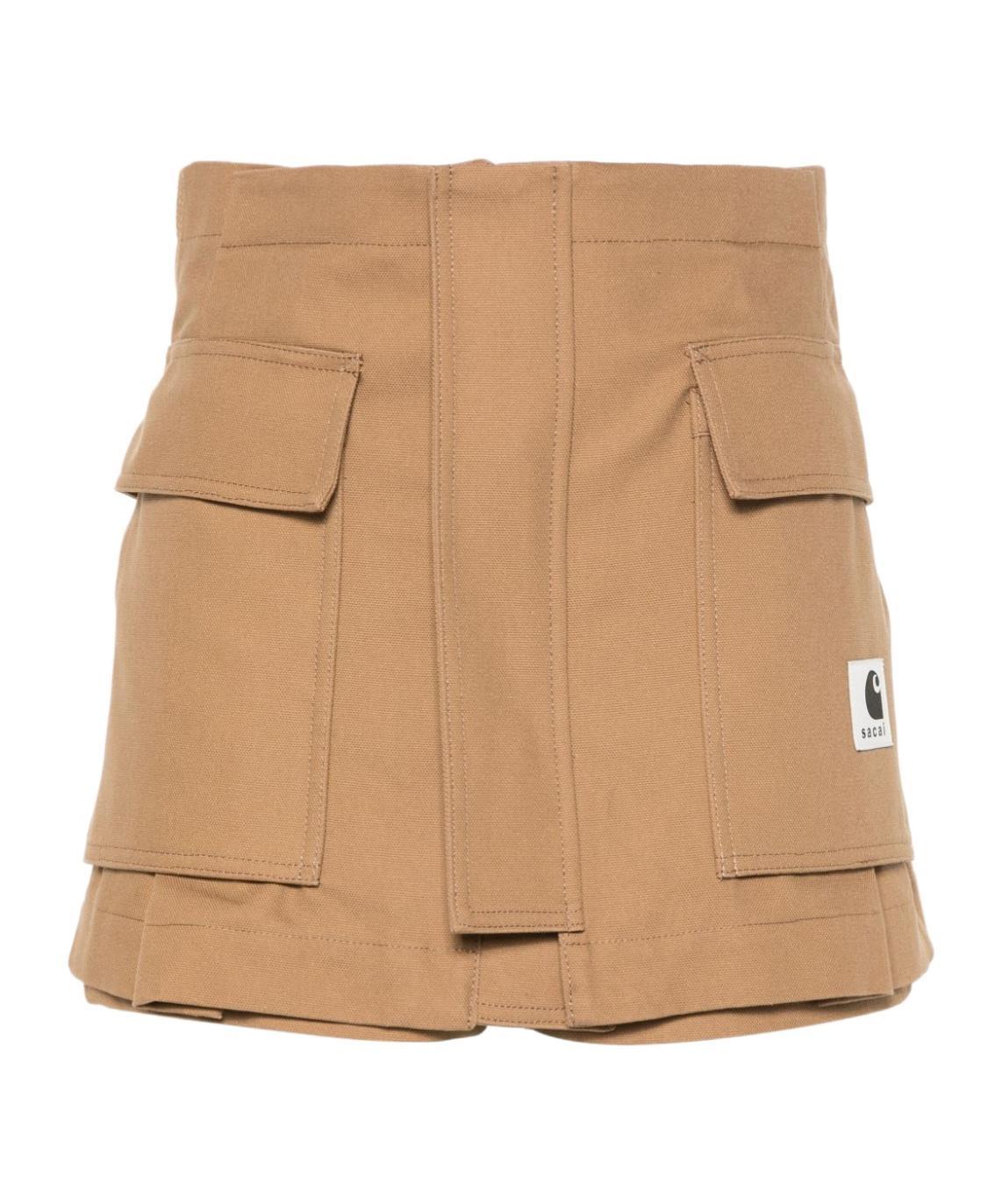 SACAI X Carhartt Wip Duck Shorts In Nude Product Image