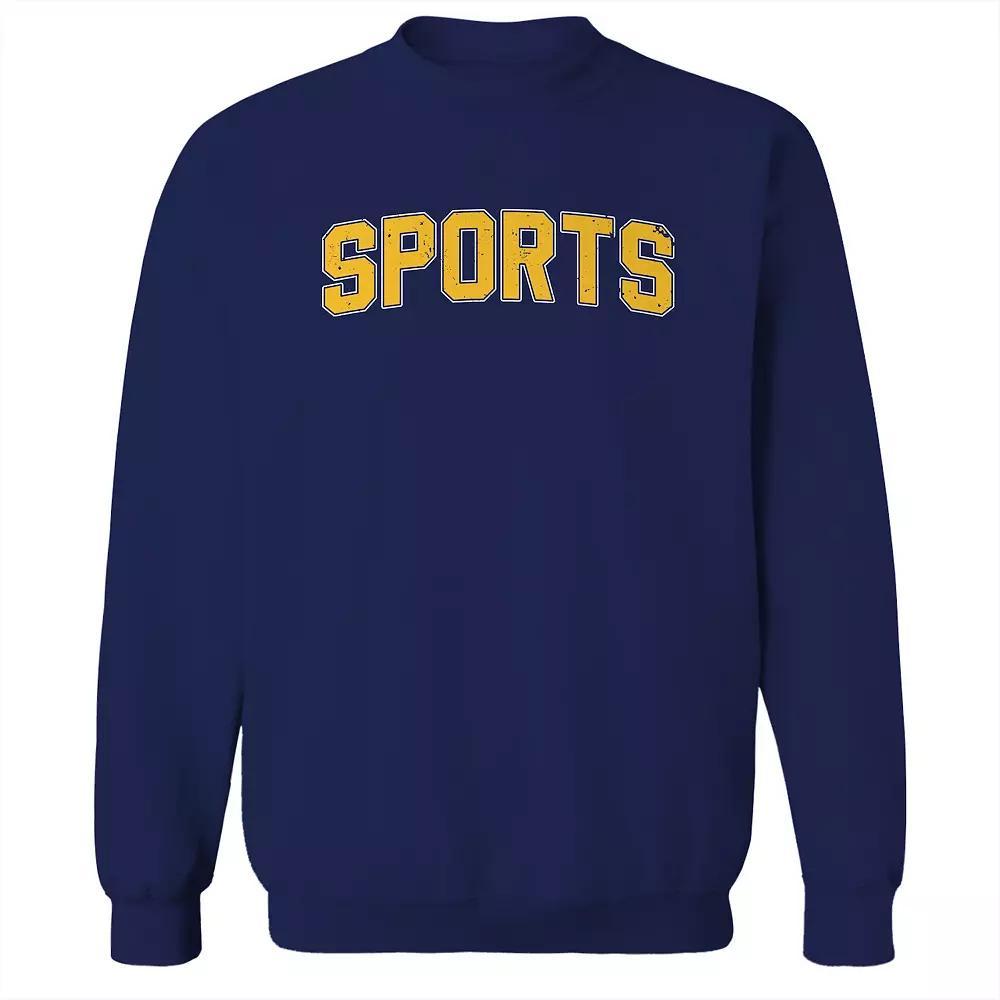 Men's Duke & Sons Sports Graphic Sweatshirt, Size: XL, Black Yellow Product Image