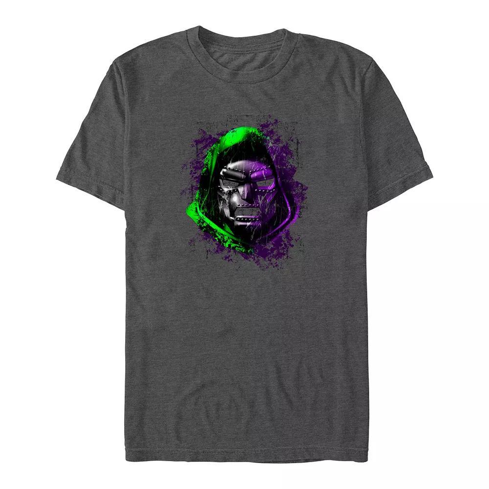 Big & Tall Marvel Fantastic Four Dr. Doom Glow Graphic Tee, Men's, Size: XL Tall, Grey Heather Product Image