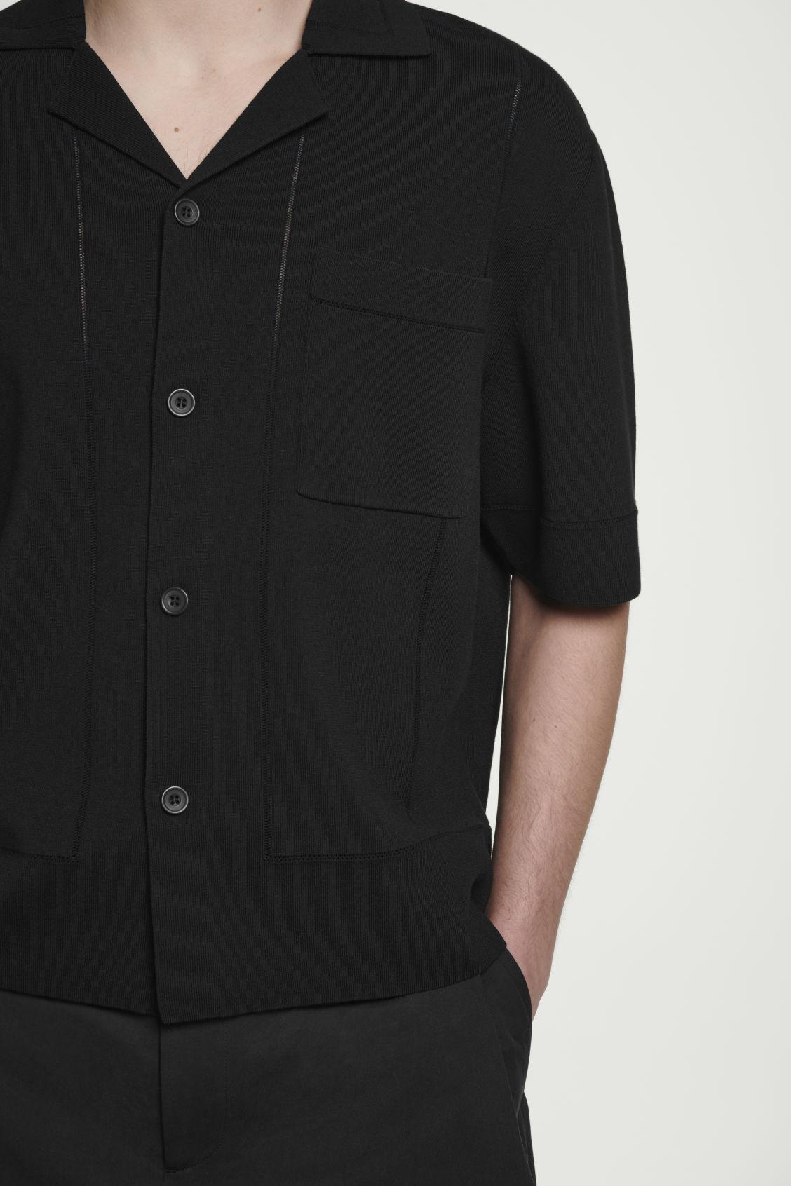 POINTELLE-KNIT COTTON SHIRT Product Image