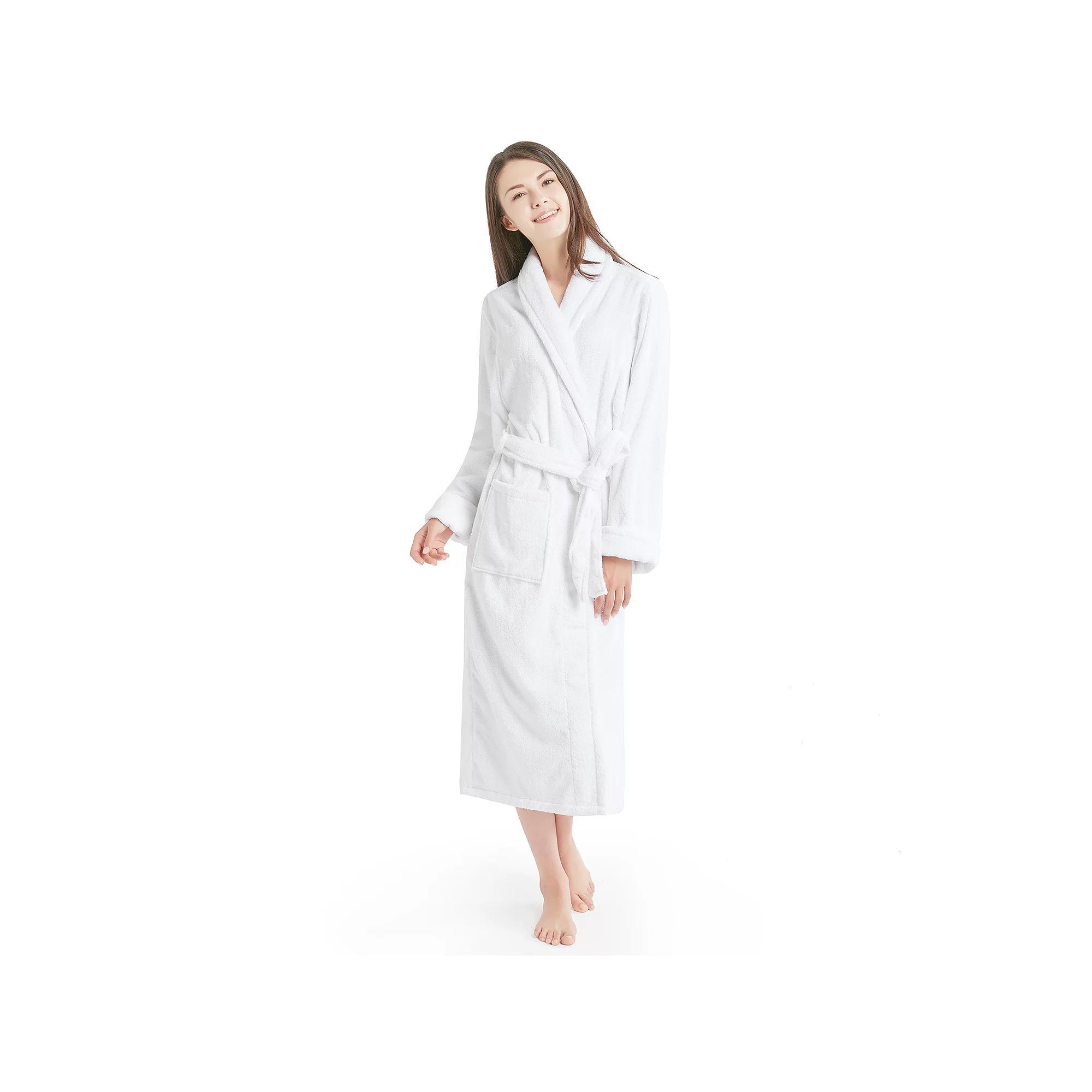 INK+IVY Women's Cotton Terry Robe, Size: Small/Medium, White Product Image