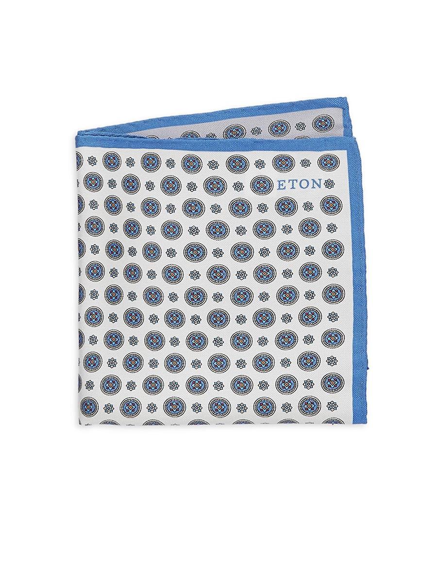 Eton Four Medallion Silk Pocket Square Product Image