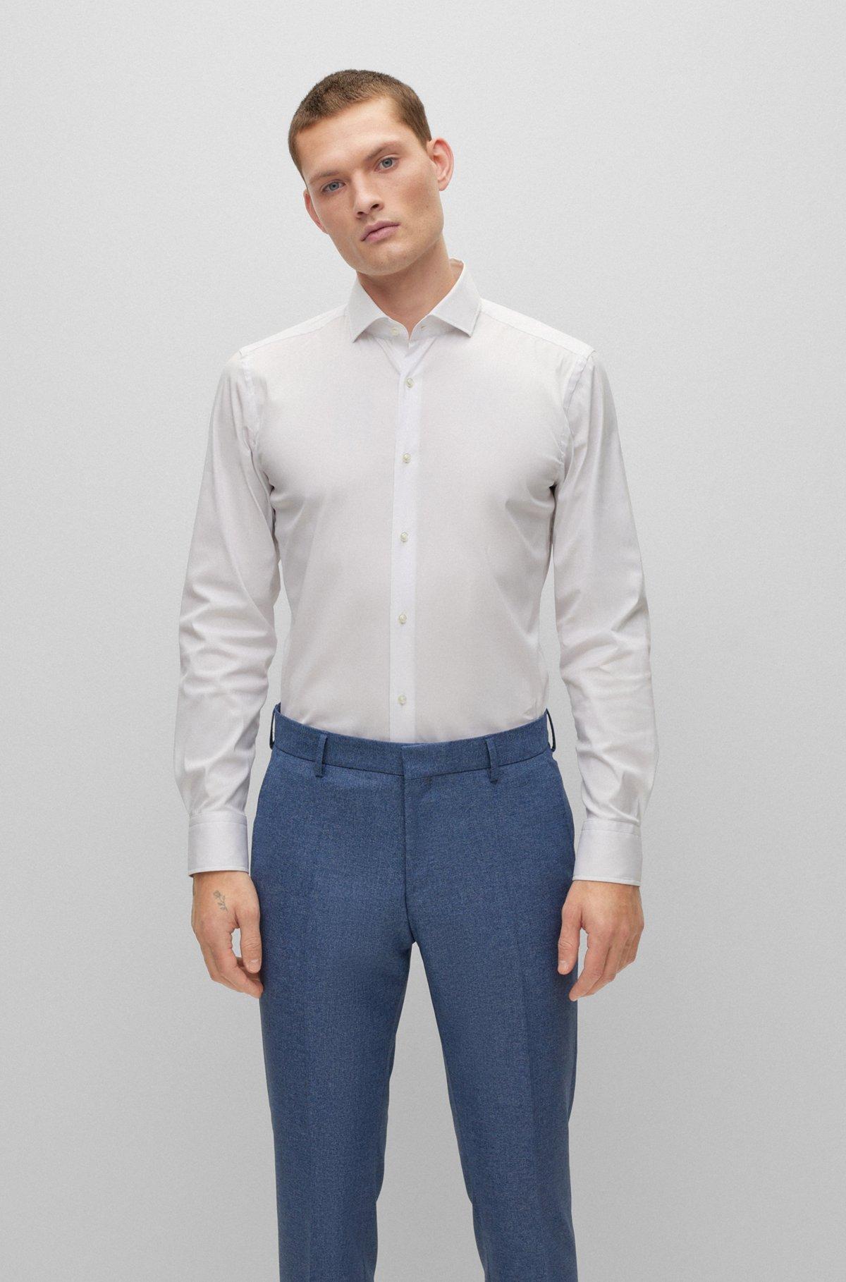 HUGO BOSS Logo Shirt In White Product Image