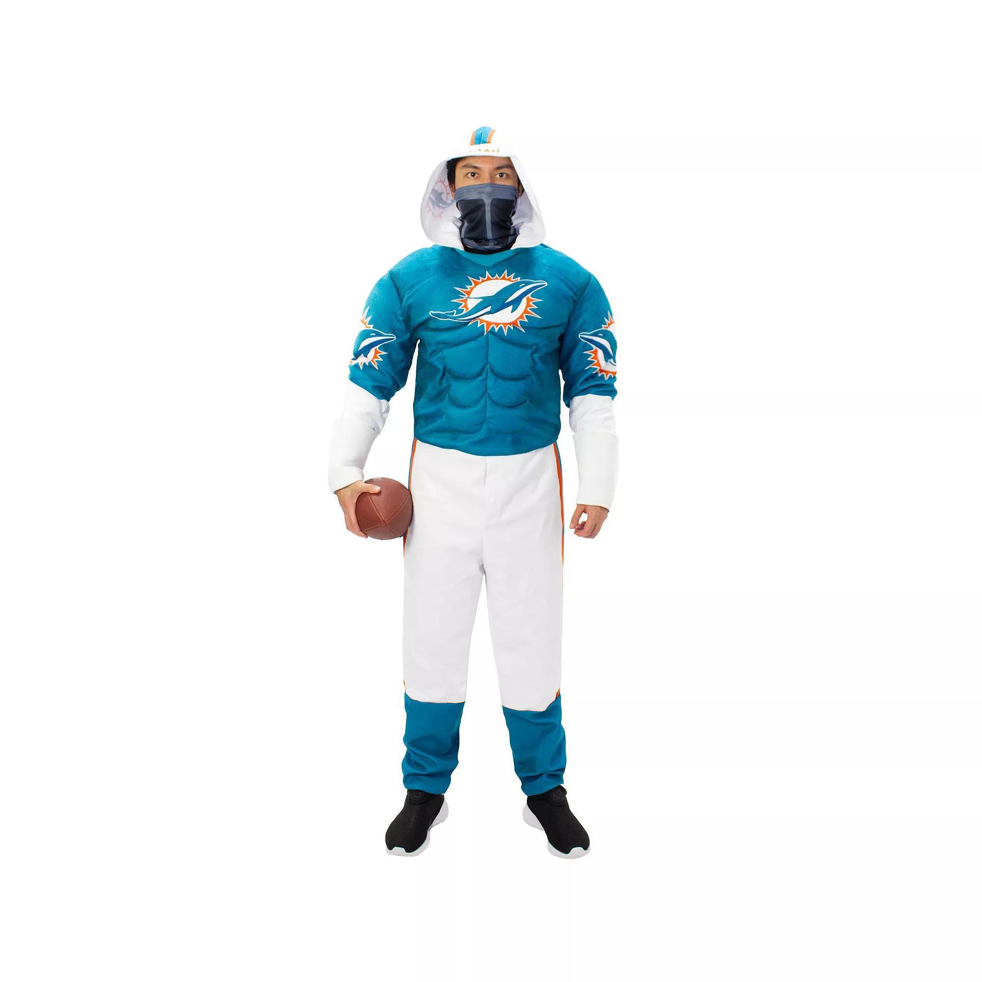 Men's Aqua Miami Dolphins Game Day Costume, Size: Small, Turquoise A Product Image