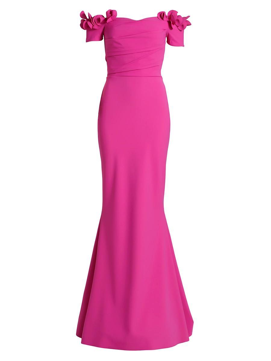 Womens Yiana Floral Appliqu Gown Product Image