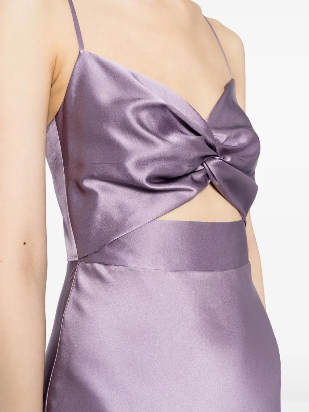 twisted-bodice silk gown Product Image