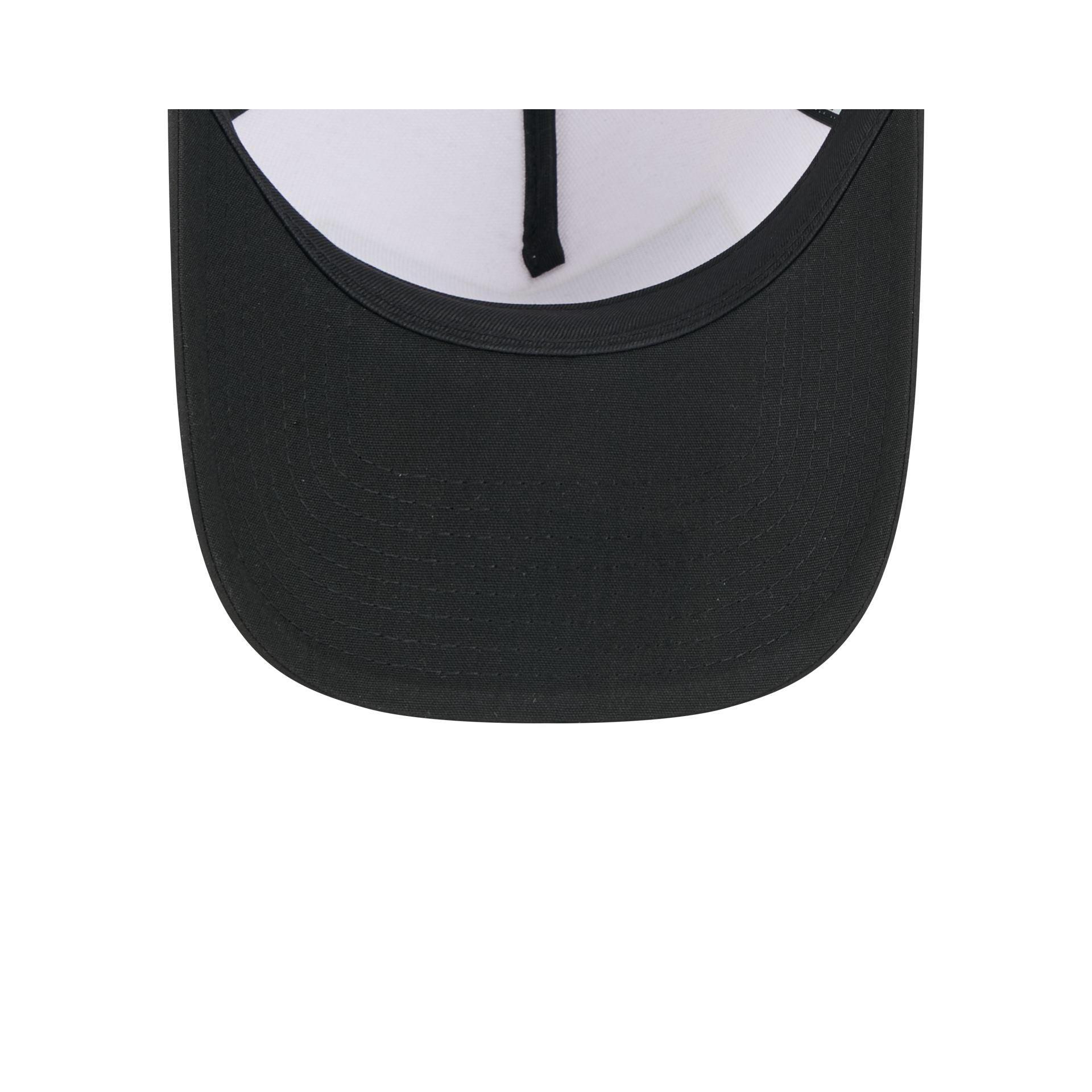 LIV Golf White 9FORTY A-Frame Trucker Hat Male Product Image
