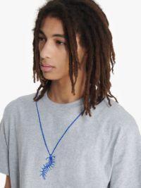 JW ANDERSON X QUEER T-SHIRT WITH NECKLACE PRINT in grey | JW Anderson US  Product Image