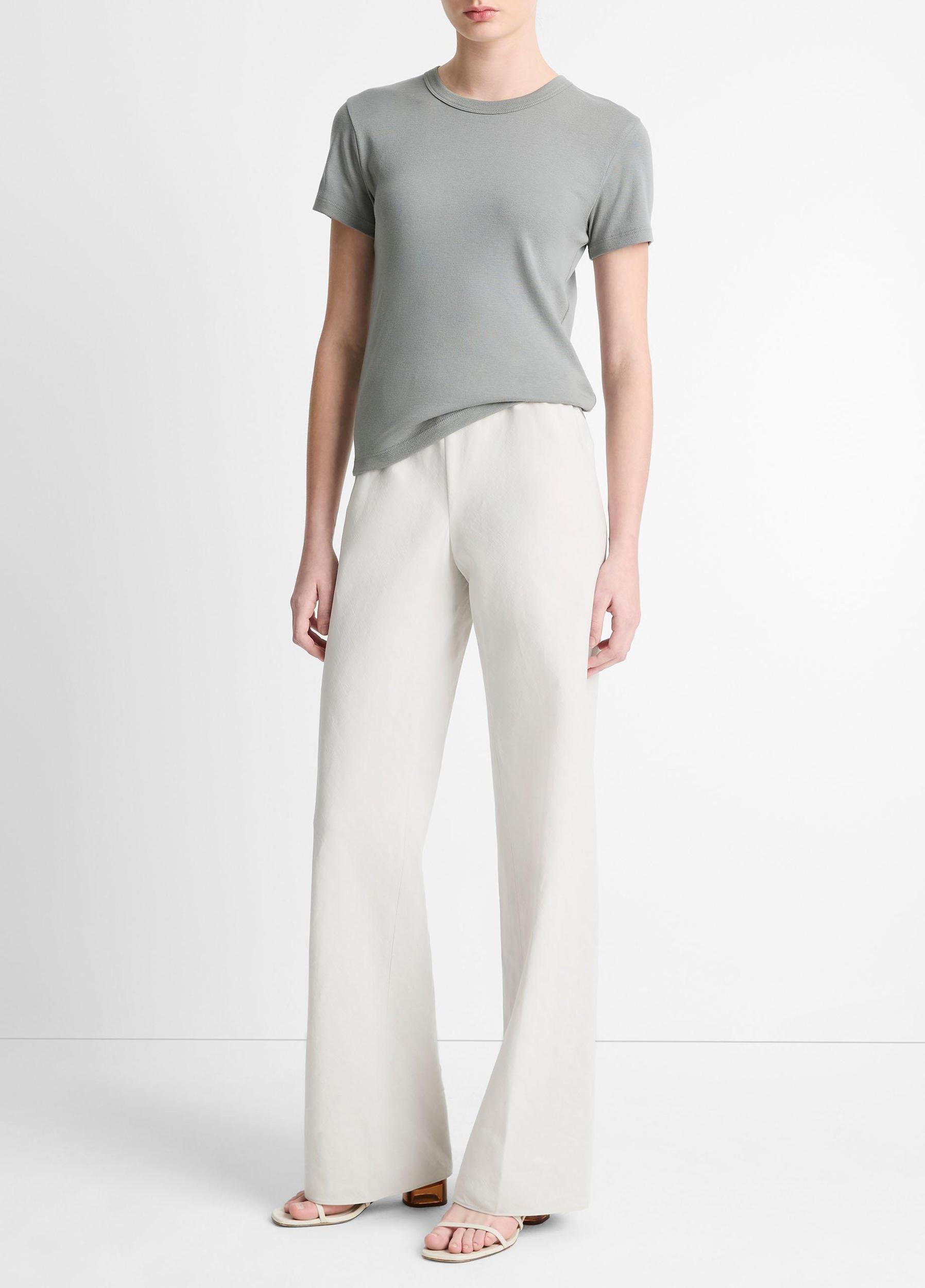 Womens Cotton-Blend Straight-Leg Pants Product Image