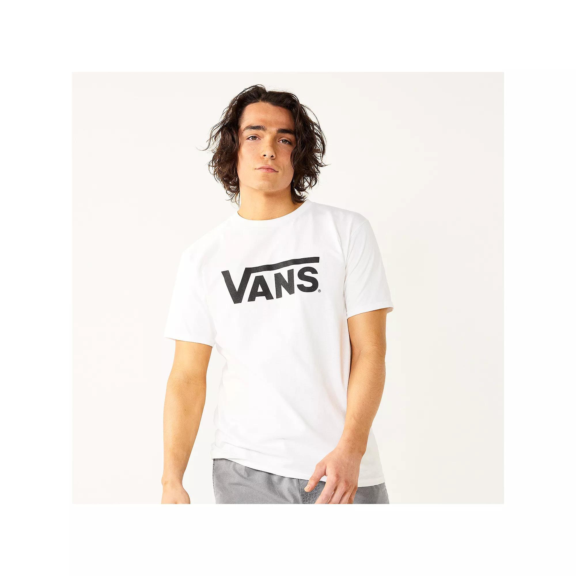 Men's Vans® Barbro Short Sleeve Graphic Tee, Size: Small, White Black Product Image