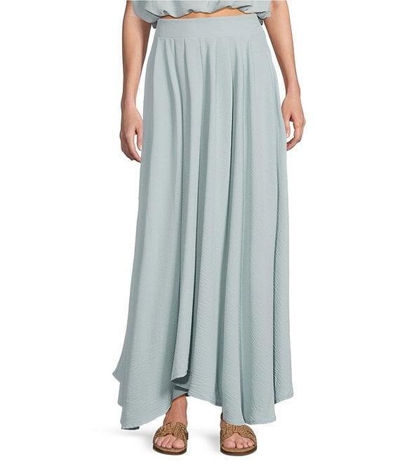 Blu Pepper Box Pleated Coordinating Midi Skirt Product Image