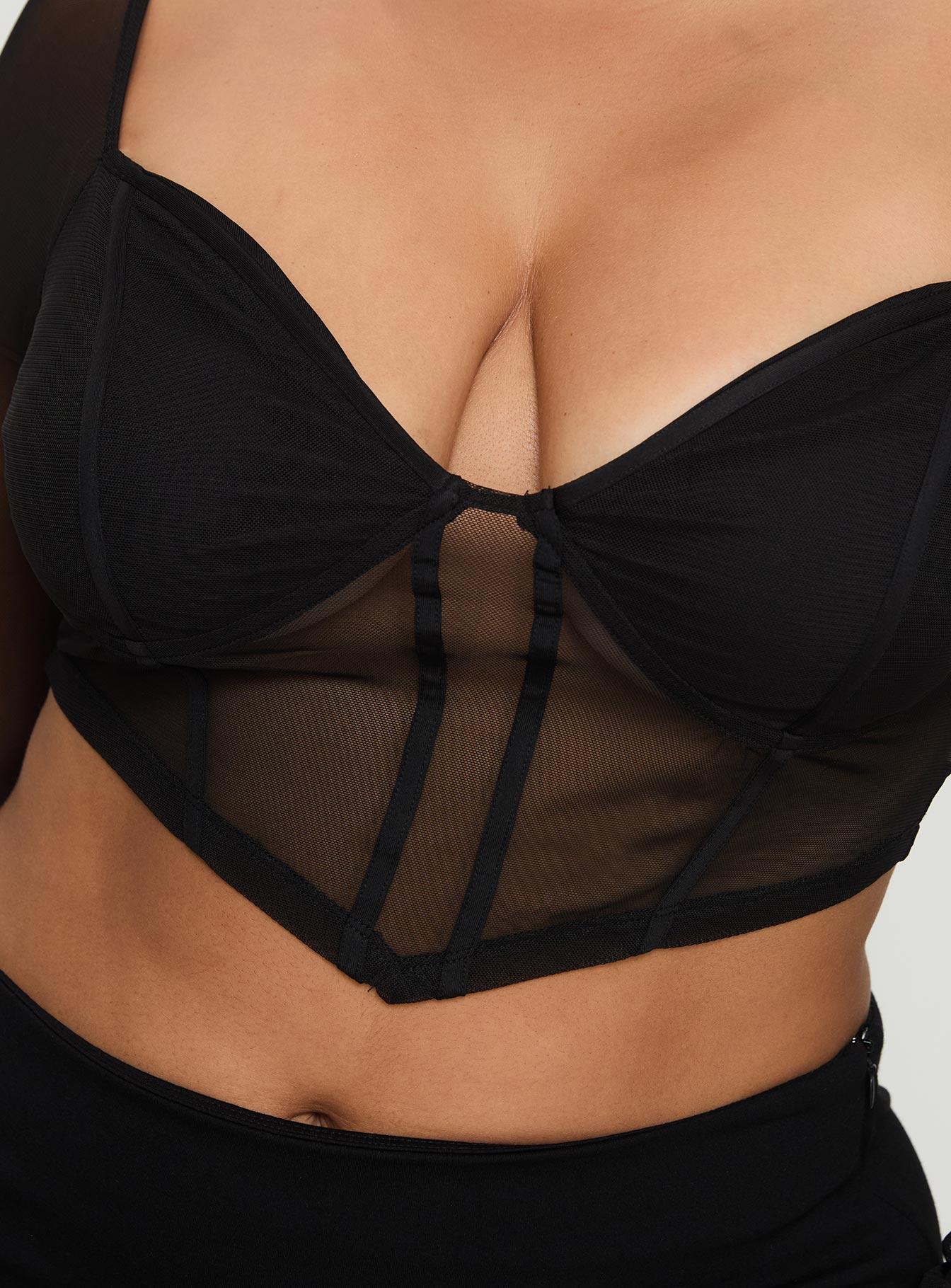 Maranta Long Sleeve Top Black Curve Product Image