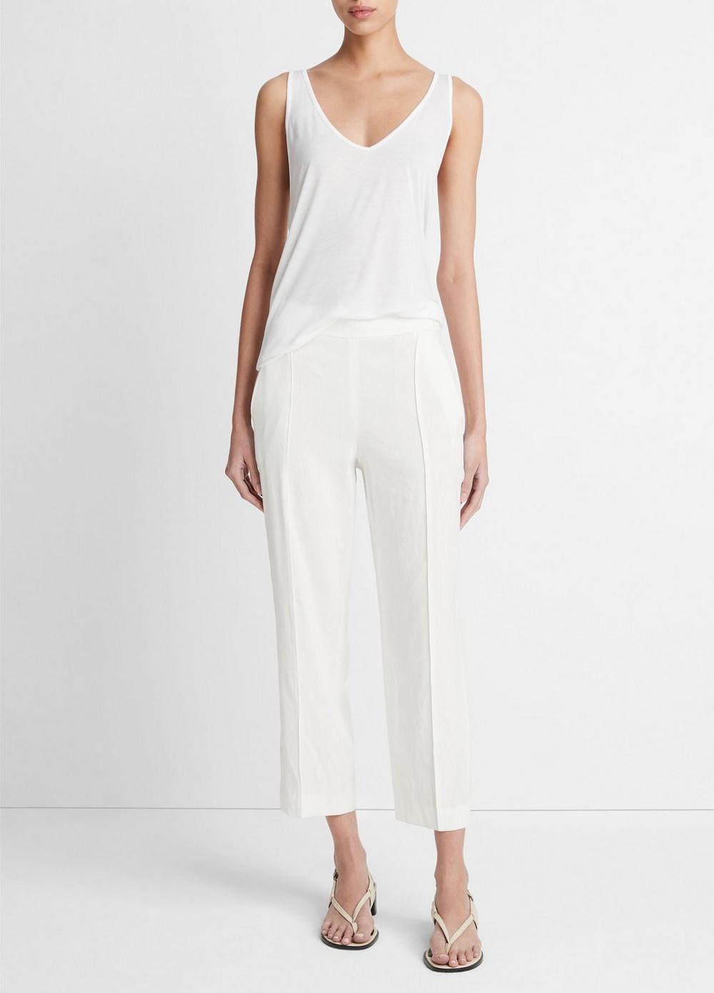 Womens Mid-Rise Tapered Pull-On Pant, Coastal Blue, Size L Vince Product Image