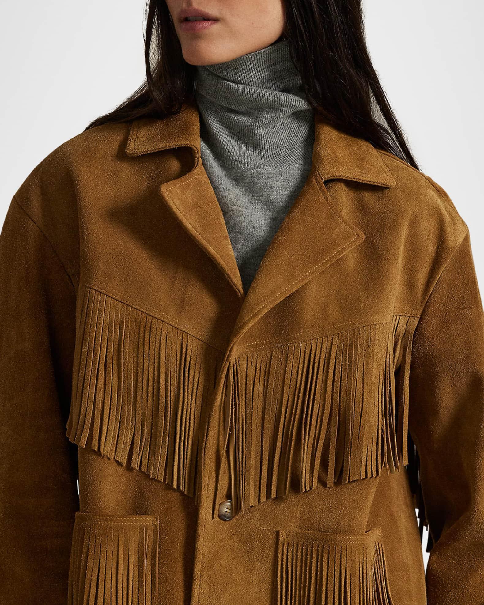 Fringe Suede Western Jacket Product Image