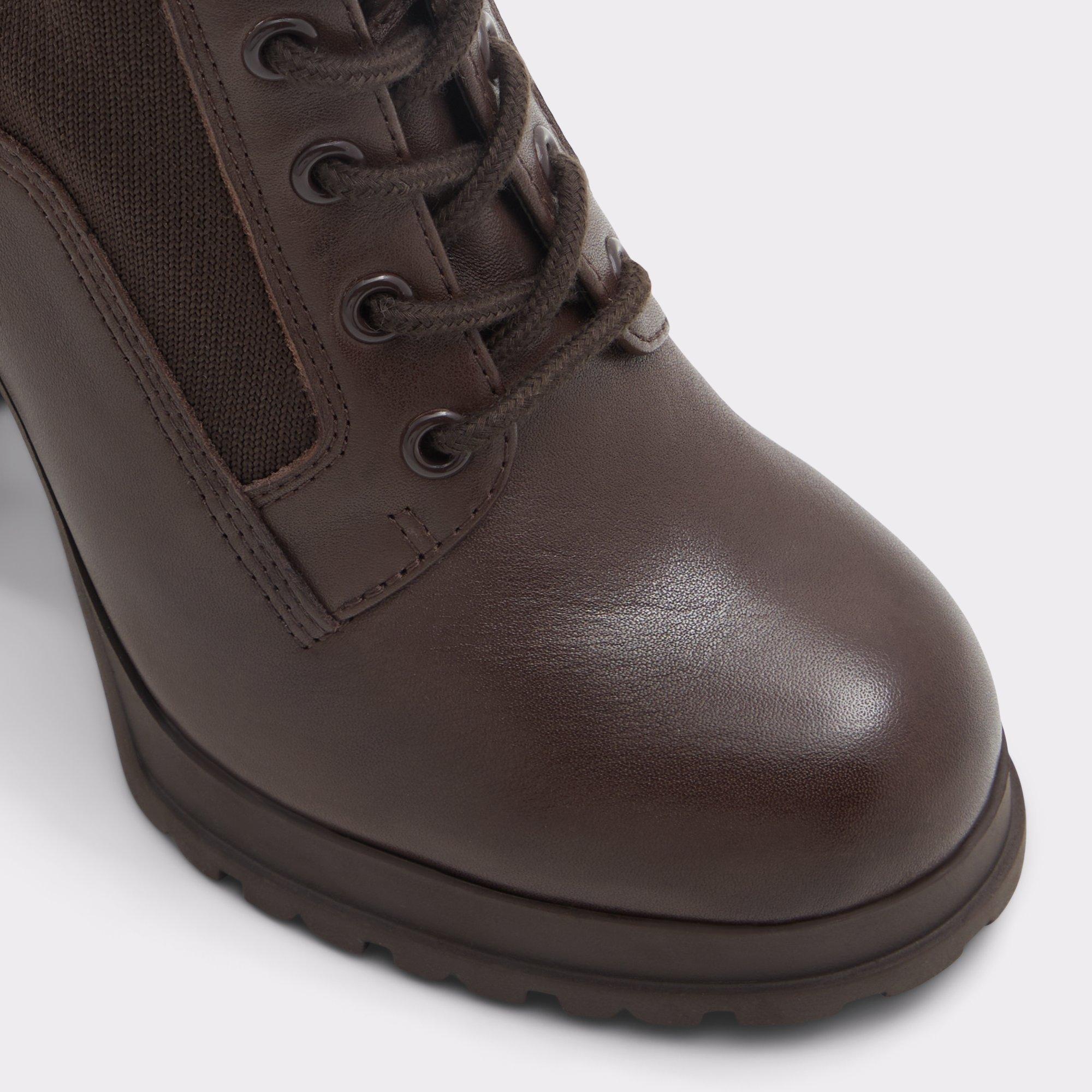 ALDO Rebellious - Women's Combat Boot - Brown, Size 6.5 Product Image